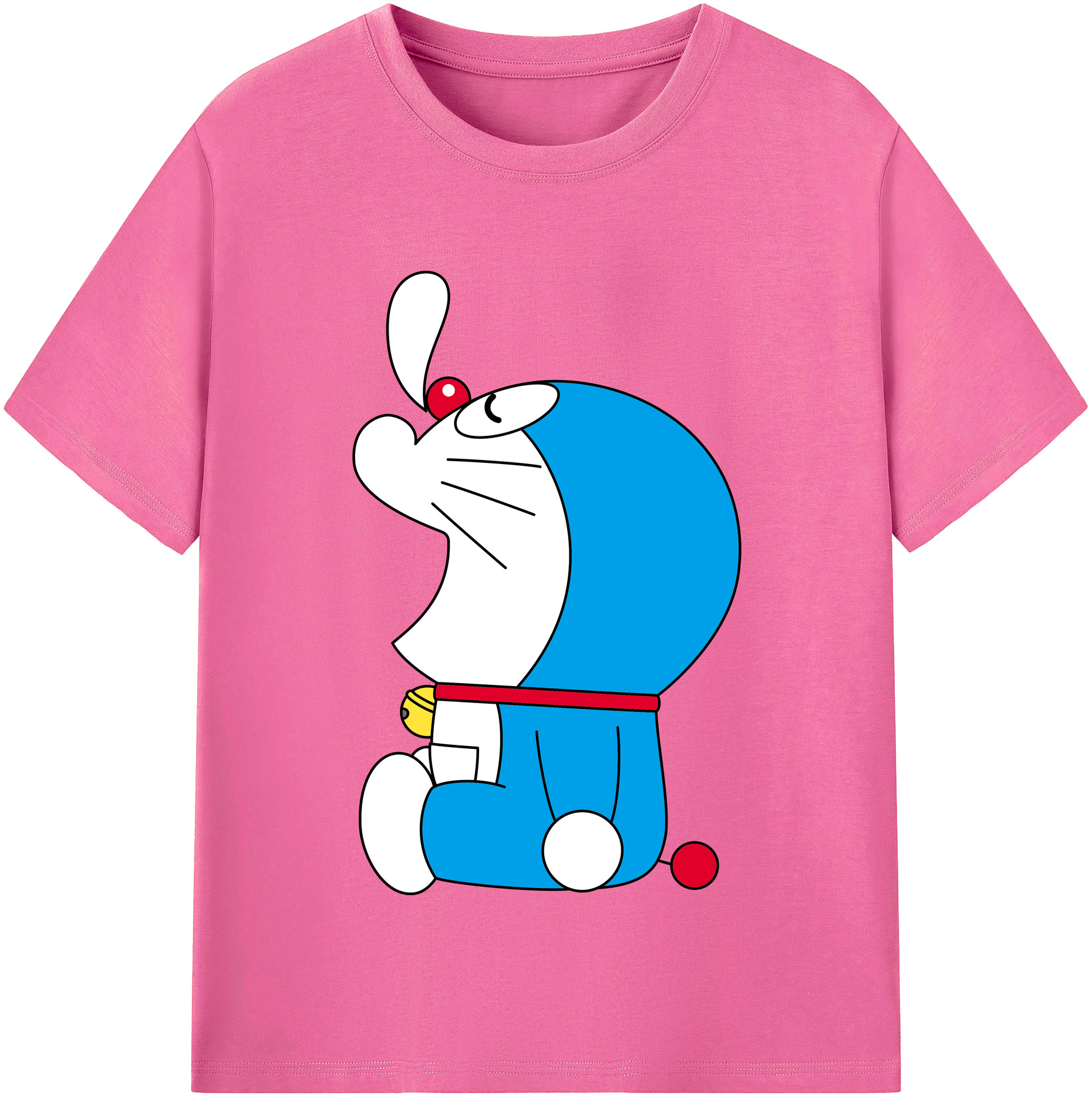 （画像用） ドラえもん Doraemon レディースカジュアルプリントTシャツ（綿100％）